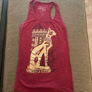 EUC universal studios graphic tank size medium maroon